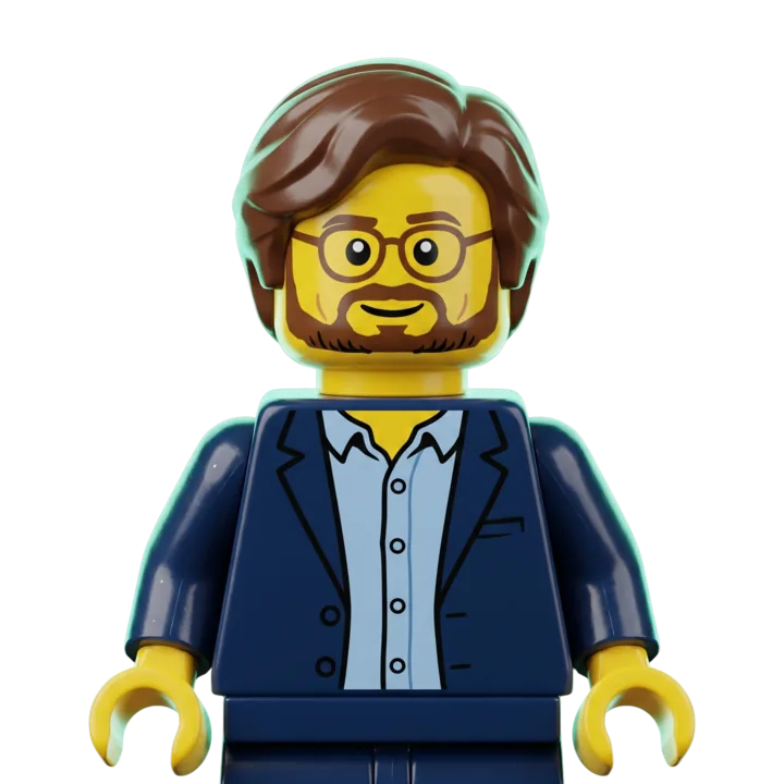 Benjamin Arnedo as a LEGO minifigure
